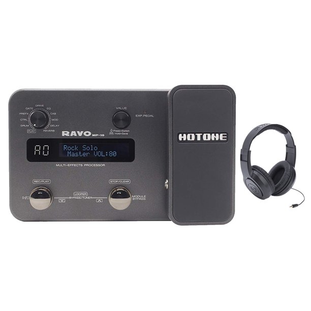 Hotone Ravo Mp10 Multi Effects Guitar Processor With Audio Interface Drum Machine Phrase Looper With Open Ear Headphones Walmart Com Walmart Com