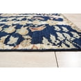 thumbnail image 3 of EORC OT105BL5X8 Hand Knotted Wool Modern Knot Rug, 5' x 8', Blue Area Rug, 3 of 5