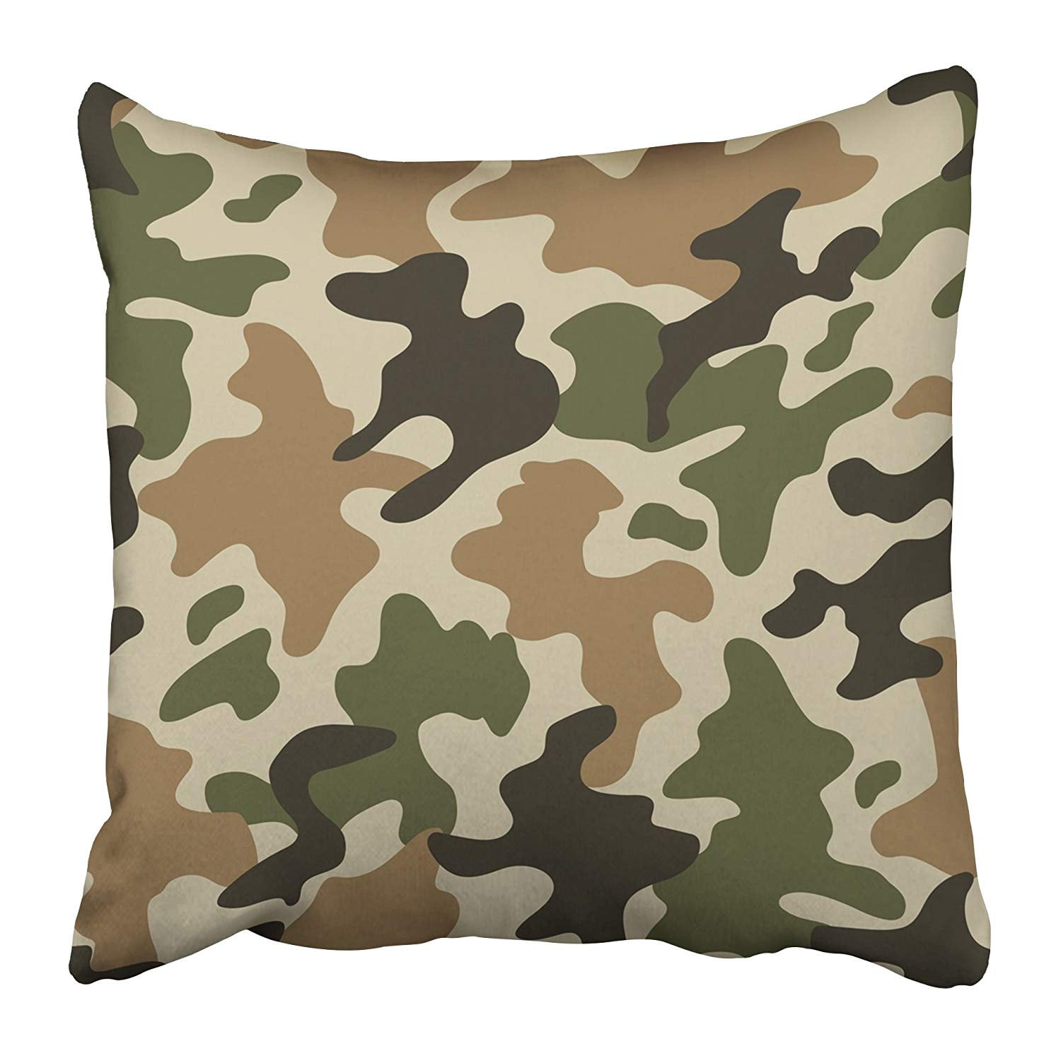 ARHOME Brown Camouflage Modern Trendy Camo Pattern Green Military ...