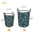 thumbnail image 2 of Lsque Fish Style pattern Laundry Hamper Basket, Tall Woven Rope Hamper Basket for Clothes, Lightweight Storage Basket, Collapsible Waterproof-Medium, 2 of 8