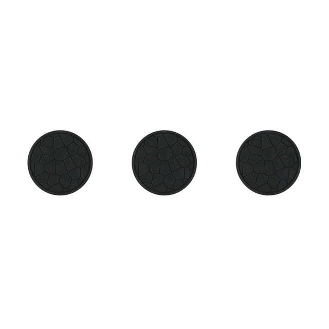 facefd Napperon Rond en Caoutchouc Résistant à la Chaleur Anti-Brûlure Réutilisable pour Maison Hôtel Gris Noir 3Ensemble