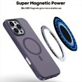 thumbnail image 3 of Magnetic For iPhone 16 Pro Phone Case,Anti-fingerprint Matte Skin-feel Back,Compatible with Mag-Safe,Ultra Slim Shockproof Protection Anti-fall Rugged Thin Fit Phone Case Cover,White, 3 of 6