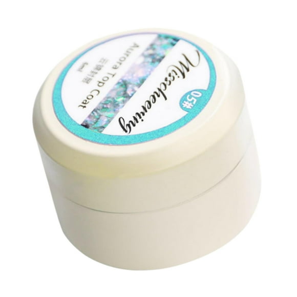 Esmalte de uñas en Top Coat Disco Shining Pigment Azul Yuyangstore Esmalte de uñas de gel con purpurina.