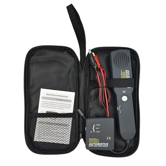 JIAHAOO Automotive Electrical Wire Short Finder Circuit Tracer Open Wire Detector 6 42V DC Systems Diagnose Breaks 7 inch Flexible Probe