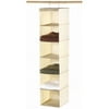 Whitmor Cappucino Canvas Hanging Sweater Shelves