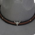 thumbnail image 7 of XZNPDUCQ Kids Sun Hat UPF 50+ Bucket Hats for Boys Girls Childrens Woolen Hat With Upturned Brim Cowboy Hat Head Accessory Solid Color Top Hat Wide Brimmed Hat, 7 of 7