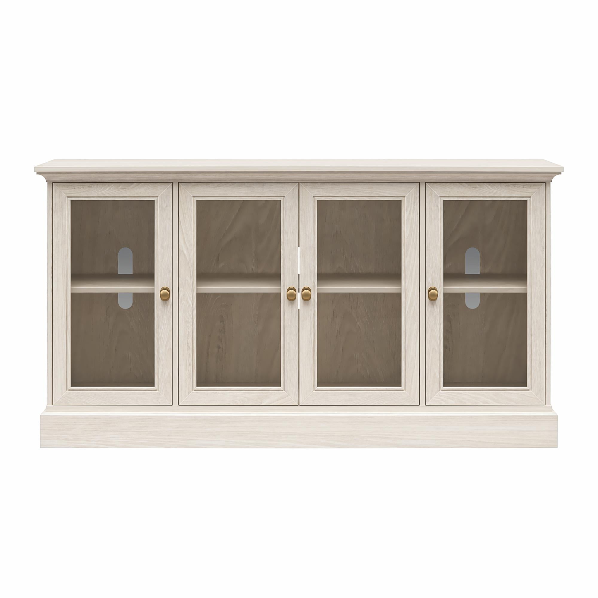 Ameriwood Home Convertax Console for 65" TVs, White Oak