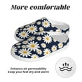thumbnail image 6 of Fotbe Daisy Floral Pattern Women's Fuzzy Curly Fur Memory Foam Loafer Slippers Indoor Outdoor Slippers Winter Home Shoes-35/36, 6 of 7