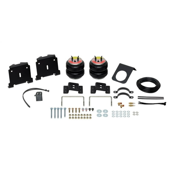 Firestone Ride-Rite 2700 RED Label Ride Rite Extreme Duty Air Spring Kit; Rear; Incl. Brackets; Air Helper Springs; Hardware; Air Line; And Inflation Valves; No Drilling Required;