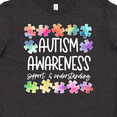 thumbnail image 4 of Inktastic Autism Awareness Support and Understanding Puzzle Pieces Youth T-Shirt, 4 of 5
