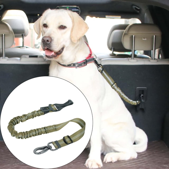 Arnés de coche para perros, para perros para coches, camiones, viajes, cinturón para perros y grandes Café ligero Salvador cinturón de seguridad para perros