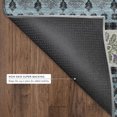 thumbnail image 6 of Addison Rugs Mayfield Premium Machine Washable Transitional Stripes Aqua Rectangle Rug, 3' x 5', 6 of 8