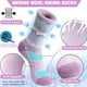 thumbnail image 2 of Calcetines de Senderismo EBMORE de Lana Merino Térmicos para Mujer, Paquete de 5 Pares, 2 of 6