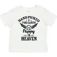 thumbnail image 3 of Inktastic Handpicked for Earth by My Pappy in Heaven with Angel Wings Boys or Girls Toddler T-Shirt, 3 of 5