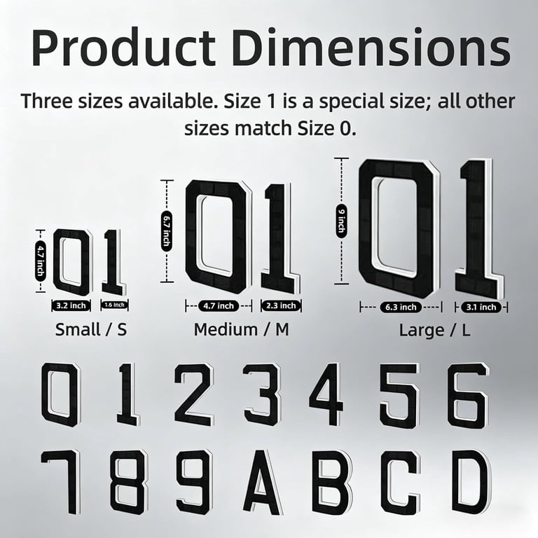 Solar House Numbers For Outside – Modern LED Backlit Address Signs, IP44 Waterproof, 4.7 Inch, Dusk-to-Dawn Auto Sensor, Easy Mount