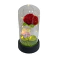 thumbnail image 2 of Handmade Crochet Flower Night Light, LED Knitted Flower Lamp Dome, Warm Glow Bedroom Desktop Decor Gift For Women Mom Girls Birthday, 5.12x2.76x2.76 Inch, 2 of 7