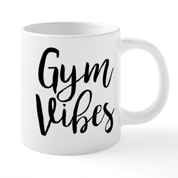 CafePress - Gym Vibes - 20 Oz White Ceramic Mega Mug