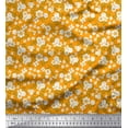 thumbnail image 1 of Soimoi Crepe Silk Fabric Leaves & Floral Artistic Fabric Prints by Yard 42 Inch Wide, 1 of 3