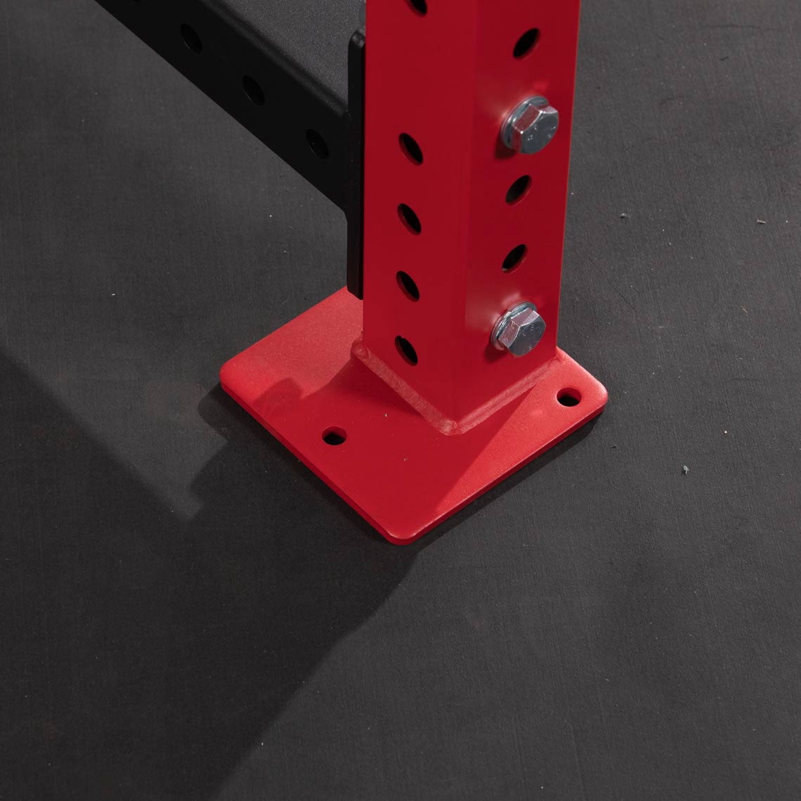 Titan Fitness X-3 Series 90" Red Bolt-Down Power Rack, 36" Depth, Rackable 1650 LB Cage, 1.25" and 2" Pull Up bars, Standard J-Hooks, Weight Plate Holders, Weightlifting and Strength Training