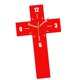 thumbnail image 1 of Reloj de pared moderno, decorativo, analógico, silencioso, acrílico. Rojo, 1 of 9