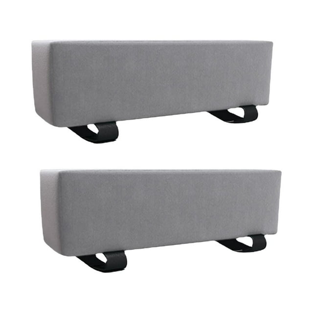Almohadillas de espuma viscoelástica para reposabrazos, lavables, universales, portátiles, para silla de ordenador. Gris