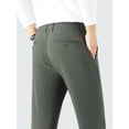 thumbnail image 3 of Men's 4-Way Stretch Dress Pants - Mid-Rise Straight Cut with Elastic Waist (Business Casual), 3 of 8