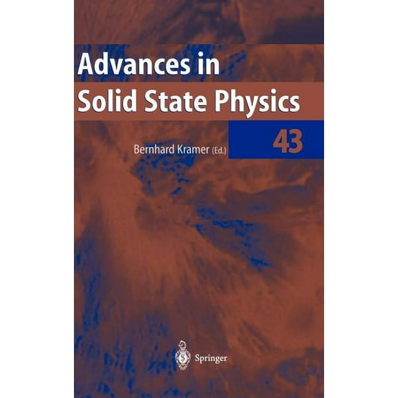 Advances in Solid State Physics Advances in Solid State Physics, Book 43, (Hardcover)