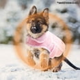 thumbnail image 3 of Dog Winter Coat - Windproof Fleece Warm Thick Dog Jacket for Snow Rainy Cold Weather - Pink Cozy Dog Coat for Small Medium Dogs - Indoor & Outdoor Use (S-XXL), 3 of 7