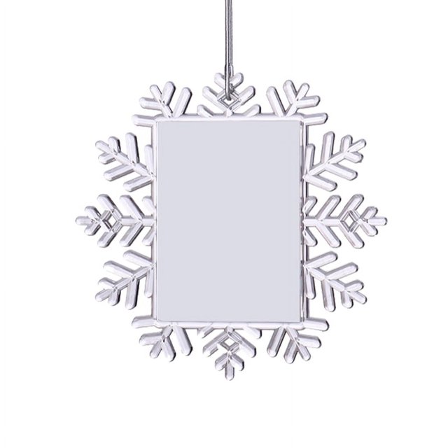 Adornos para árboles de Navidad, 2,4 pulgadas, 4,5 pulgadas, plástico navideño abierto, muchas formas, sublimación, decoración de bolas transparentes en blanco