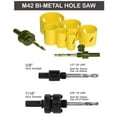 thumbnail image 5 of Max-Craft Bi-Metal Hole Saw M42 Cobalt 8% with Arbor and Pilot Center Drill Bit Heavy Duty Bi metal Hole Cutter for Steel, Metal, Wood, Plastic, Aluminum, 5 of 7