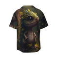 thumbnail image 6 of Lsque Cute Leaf Animal print Men's Cuban Collar Short Sleeve Shirt Summer Beachwear Casual Button Down Fashionable Vacation Leisure Shirt-XX-Large, 6 of 7
