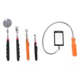 thumbnail image 1 of Telescoping Magnetic Pickup Tool, Inspection Mirror Weather Resistant LED Light Telescoping Pickup Tool 360 Rotation 5Pcs with Soft Handle for Metal Nuts, 1 of 7