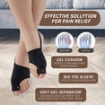 thumbnail image 2 of Scheam Bunion Corrector and Bunion Relief Sleeve - 2-Pack Gel Pads Hallux Valgus Cover - Toe Socks with Cushions for Men and Women – Bunion Bootie（Black / L）, 2 of 7