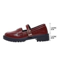 thumbnail image 3 of Miluxas Mary Jane Shoes Women Platform Chunky Heel Business Casual Dress Shoes Comfortable Dressy office Work Shoes Red 9.5(43), 3 of 8