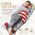 thumbnail image 5 of Lsque Funny Christmas Gnome Body Pillow Case Cover,Ultra-Soft Microfiber Bed Pillow Cases 20x54 inches,Elegant Bedding,Breathable Durable Pillow Cover with Envelope Closure, 5 of 8