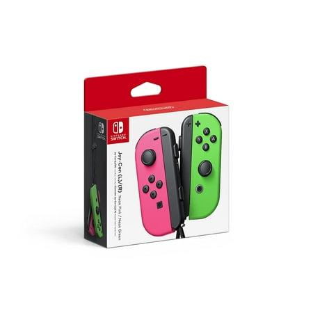 Nintendo Switch Joy-Con Pair, Neon Pink and Neon Green