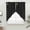 Black, variant on Brown Golden Floral Swag Valances for Windows 2 Pack, Kitchen Window Curtains 36 Inch Length, Modern Abstract Art Spring Flowers Privacy Swag Curtains for Living Room/Bathroom with Rod Pocket 36"x36"