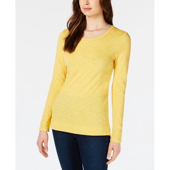 Maison Jules High Low T-Shirt Tuscan Gold M