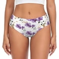 thumbnail image 1 of Balery Orchids Flowers Ropa Interior de Algodón para Mujer con Dibujo – Braguitas Cómodas y Elásticas, Estilo Clásico-Large, 1 of 6