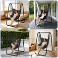 thumbnail image 6 of G TALECO GEAR Hammock with Stand, Heavy-Duty Foldable Camping Hammock Swing Chair for Indoor & Outdoor Backyard Use, 500lbs, Gray, 6 of 9
