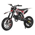 thumbnail image 2 of SUSUchens 49cc 2-Stroke Kids Dirt Bike with Dual Disc Brakes, Off-Road Mini Motorcycle for Children, Pull Start Motocross with Shock Absorption,Maximum Speed 25mph (Black), 2 of 7