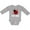 AC-Heather Grey, variant on First Birthday Ladybug 1 Year Old Girls Long Sleeve Baby Bodysuit