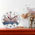thumbnail image 2 of Dreamtimes Gradual Change Flamingo Wall Clock, 10 Inch Silent Non Ticking Round Clock Oil Painting Clock Easy to Read Clock for Living Room Bedroom Bathroom Home Decor, 2 of 7
