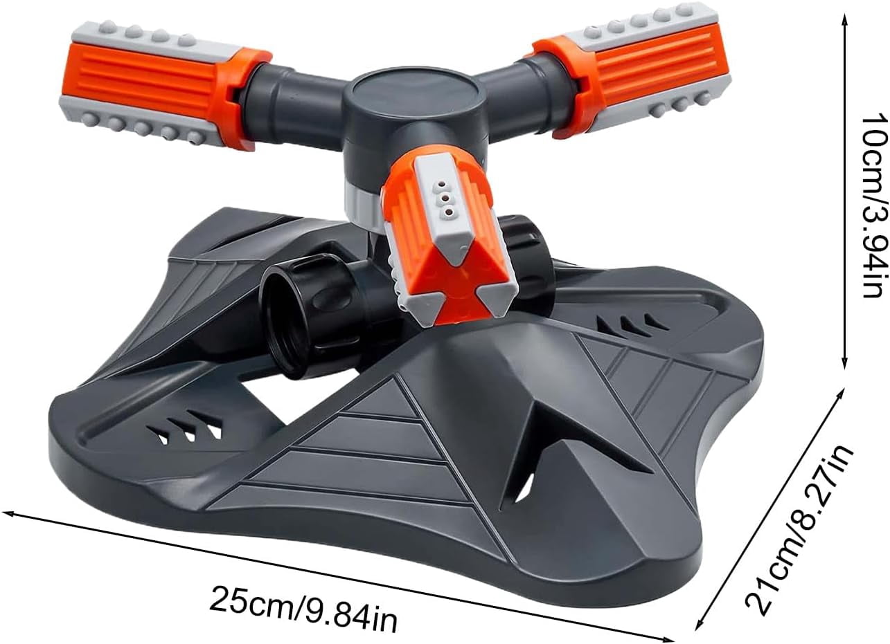 Lawn Sprinkler Sprayer - 360 Rotating Irrigation, Automatic Garden with Flower Bed, Kids Pets with Greenhouse Nursery, Garden Sprayer, Vegetable Patch Lawn Sprinkler for Kids Pets Playing