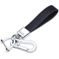 thumbnail image 1 of Soporte para llaves de coche de piel auténtica, accesorios de llavero de metal resistente universal, soporte para llaves de coche con botón giratorio de 360 ​​grados y anillo en D antipérdida para ho JAMW Sencillez, 1 of 5