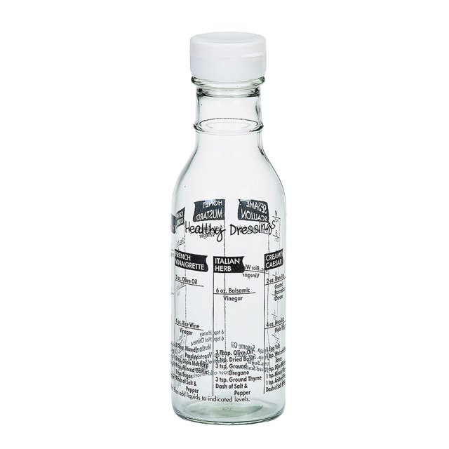 Botella agitadora de vidrio para aderezo de ensalada Cuisinox 21 x 6 cm