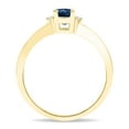 thumbnail image 3 of SZUL Women's Oval Shaped Sapphire and Diamond Classic Band in 10K Yellow Gold, 3 of 5