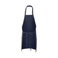thumbnail image 2 of Q-Tees Butcher Apron - Adjustable Chef BBQ Aprons | 55/45 cotton/polyester | Bulk Apron | Navy | Pack of 6, 2 of 4