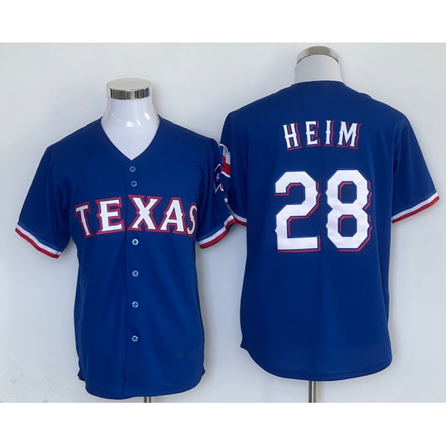 Baseball Jersey Rangers Fan Texas Rangers 2# 5#Seager 28# Heim 53# Copy Player Name Jersey -WEVALLEY