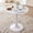 White, variant on 23.6" Small Round Dining Table [Metal Tulip Pedestal Base] White Modern Kitchen Table for Dining Living Room Apartment Small Space